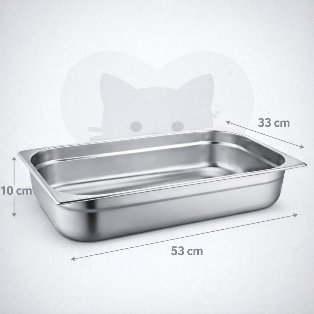 Kedi Kumu Tuvalet Kabı Çelik