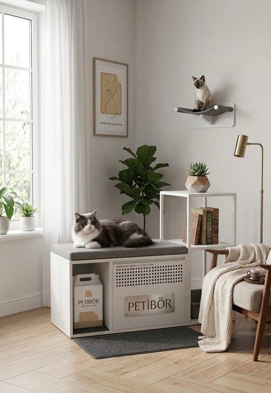 Modern Kapaklı Kedi Tuvaleti