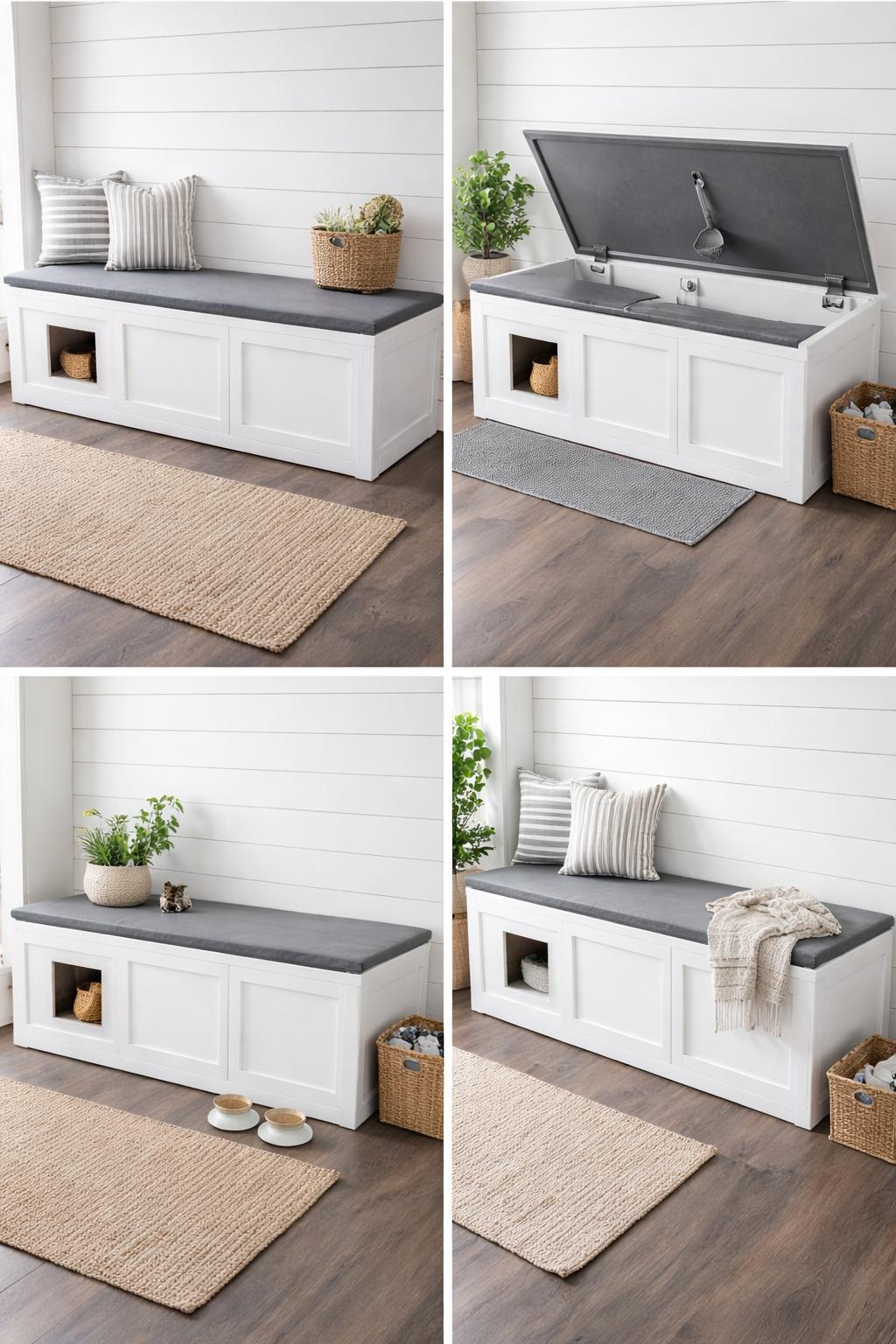 Patibör Modern Kapaklı Kedi Tuvaleti