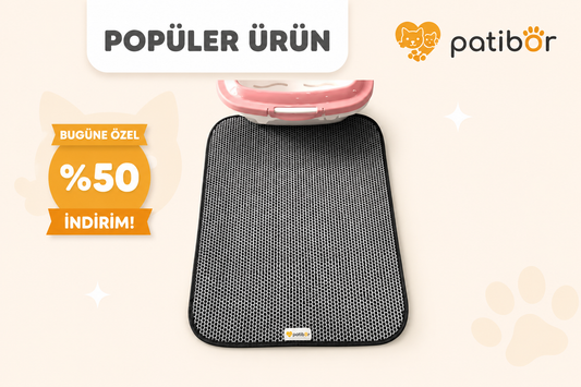 Patibör Çift Katmanlı Petek Dokulu Kedi Kumu Yakalama Paspası