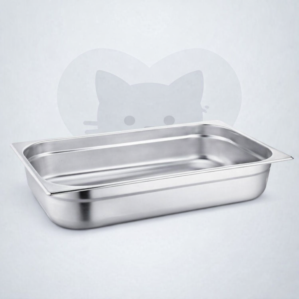 Kedi Kumu Tuvalet Kabı Çelik